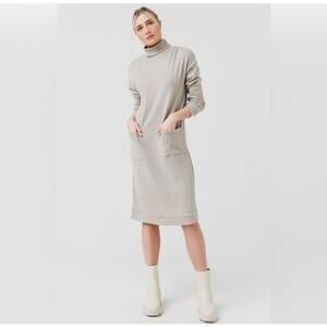 BB Dakota by Steve Madden Melt Mountain Mock Neck Sweater Midi Dress